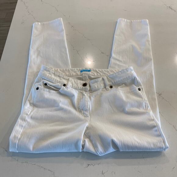 J. McLaughlin White Skinny Jeans Pants size 2 - Picture 3 of 10
